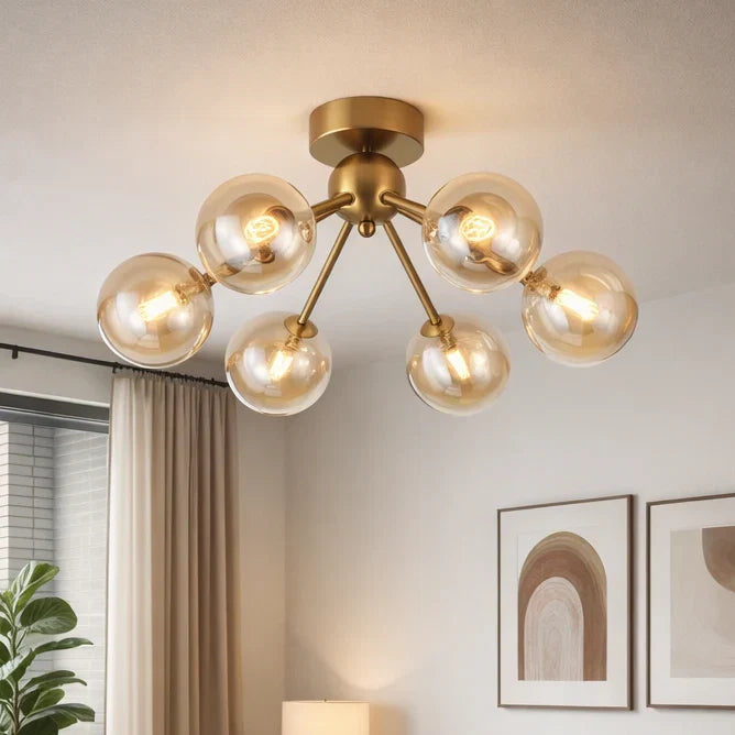 Lugano Loftlampe Ø51 Amber