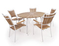 DaneLine Eva Teak Havemøbelsæt - Ø130 cm